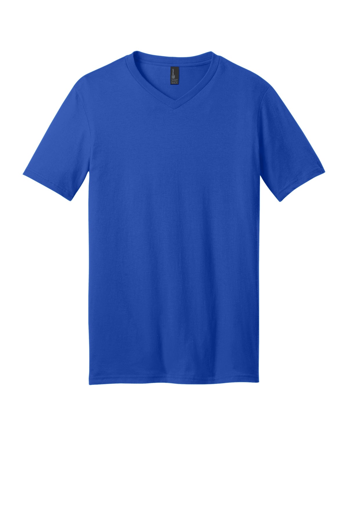 Custom Embroidered District T-Shirts  in Deep Royal