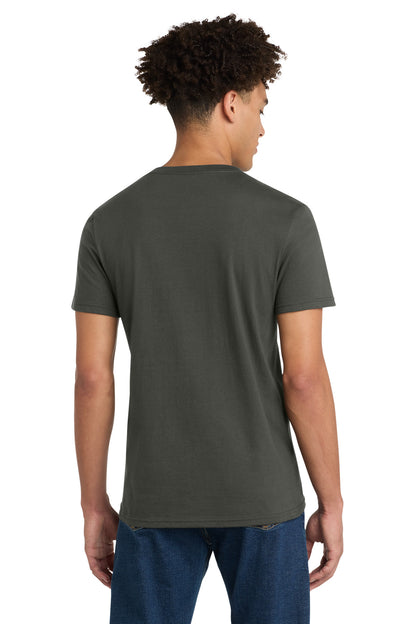 Custom Embroidered District T-Shirts  in Deepest Grey