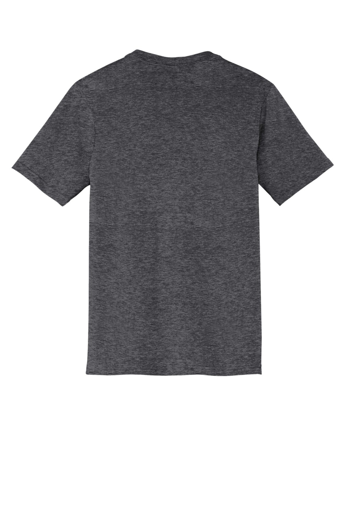 Custom Embroidered District T-Shirts  in Heathered Charcoal