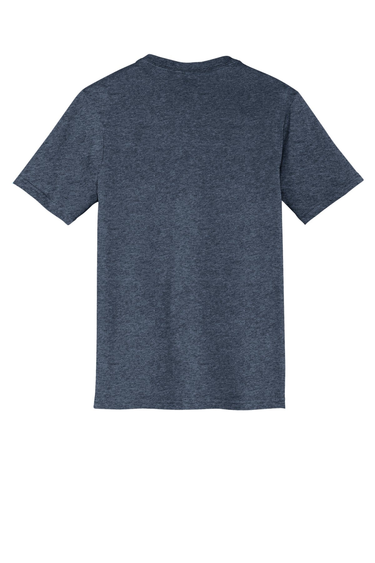 Custom Embroidered District T-Shirts  in Heathered Navy