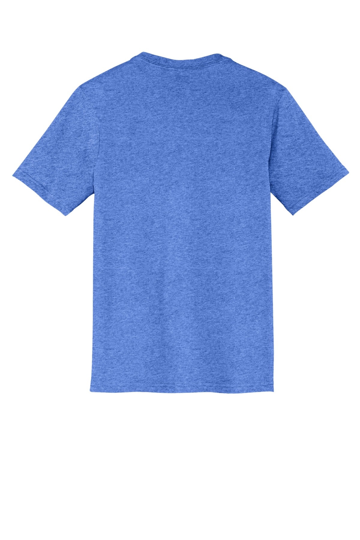 Custom Embroidered District T-Shirts  in Heathered Royal