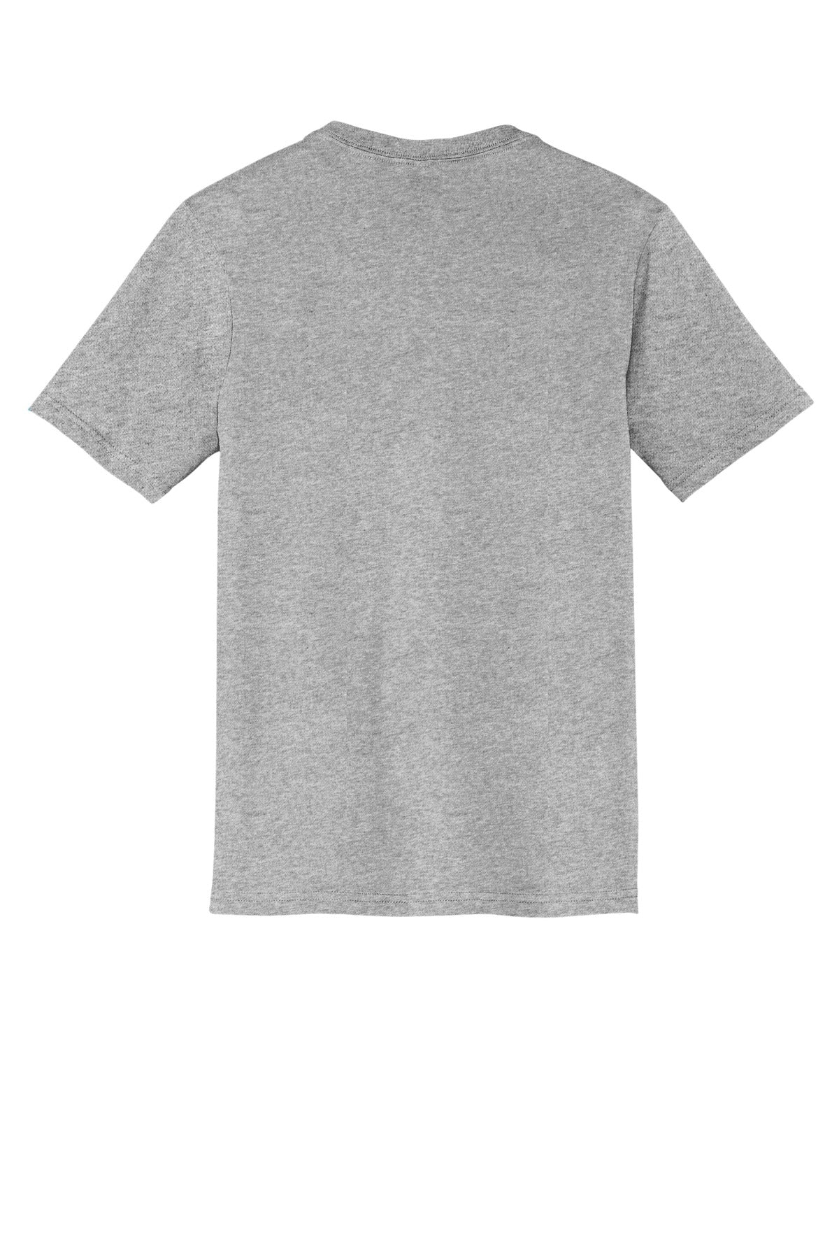 Custom Embroidered District T-Shirts  in Light Heather Grey