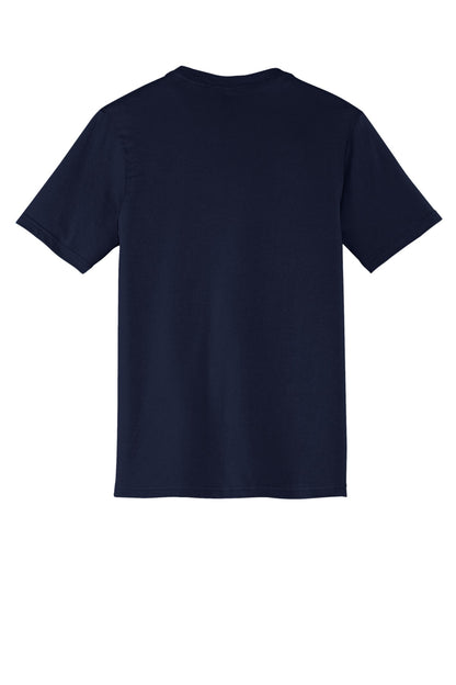 Custom Embroidered District T-Shirts  in New Navy