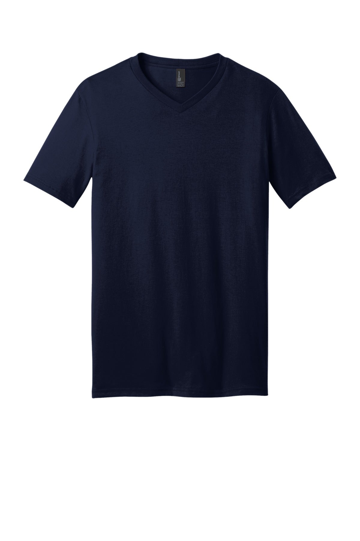 Custom Embroidered District T-Shirts  in New Navy