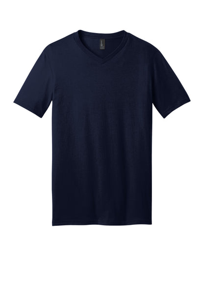 Custom Embroidered District T-Shirts  in New Navy