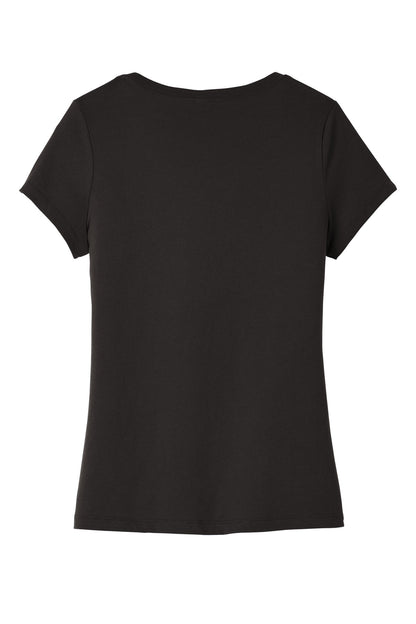 Custom Embroidered District T-Shirts  in Black