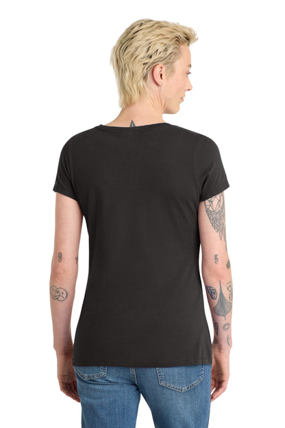 Custom Embroidered District T-Shirts  in Black