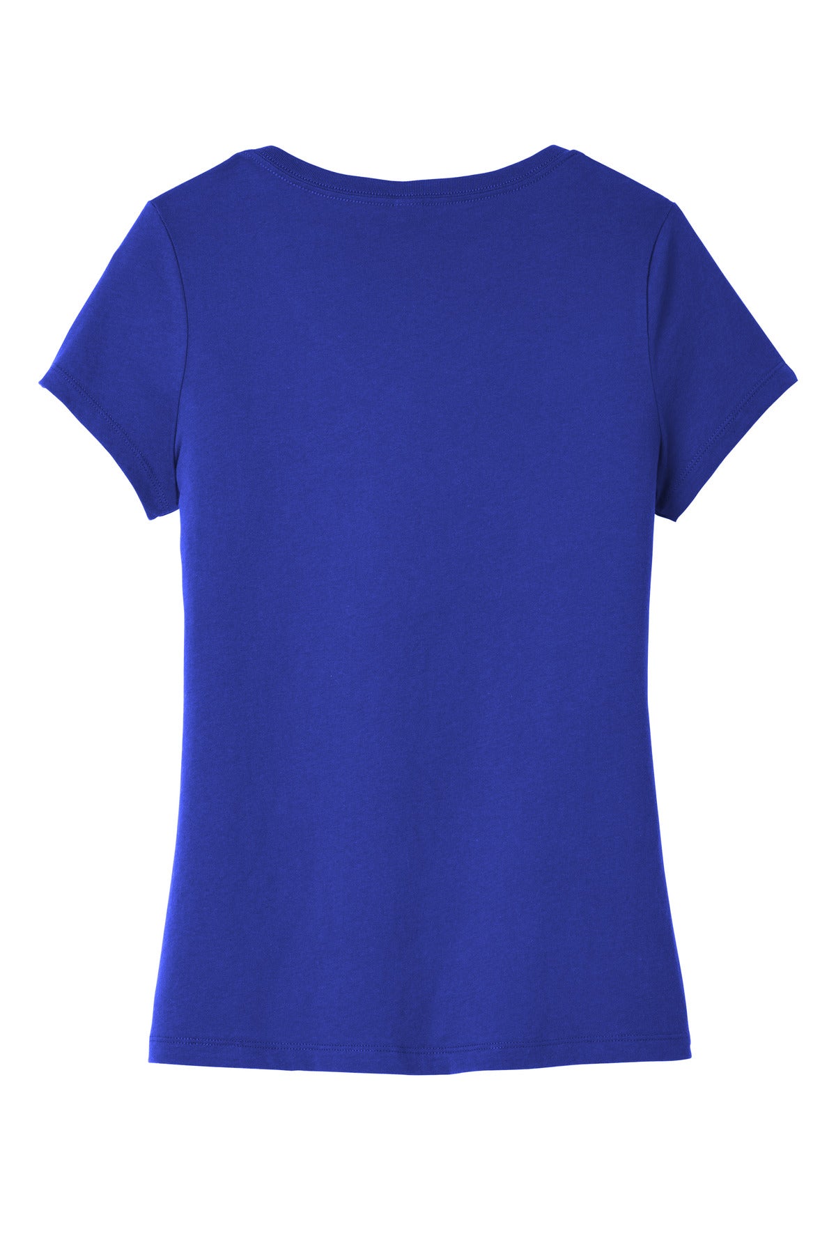 Custom Embroidered District T-Shirts  in Deep Royal