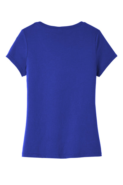 Custom Embroidered District T-Shirts  in Deep Royal