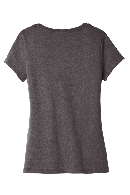 Custom Embroidered District T-Shirts  in Heathered Charcoal