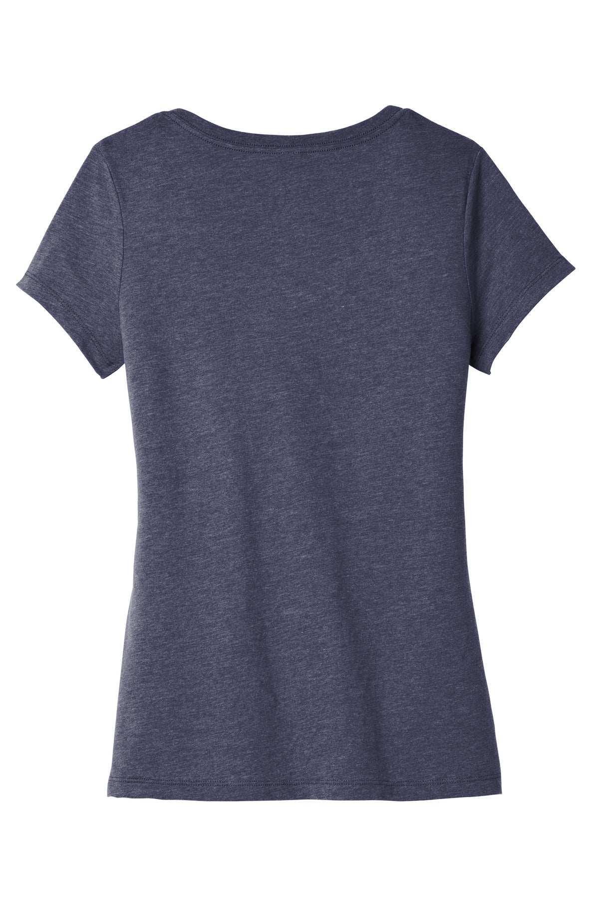 Custom Embroidered District T-Shirts  in Heathered Navy