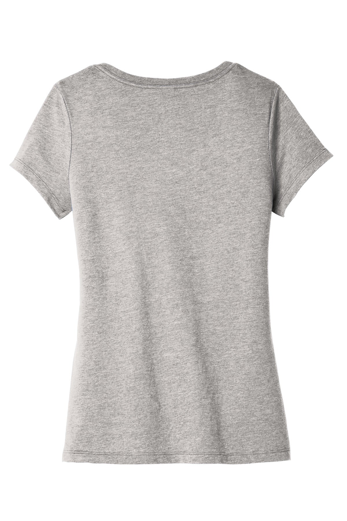 Custom Embroidered District T-Shirts  in Light Heather Grey