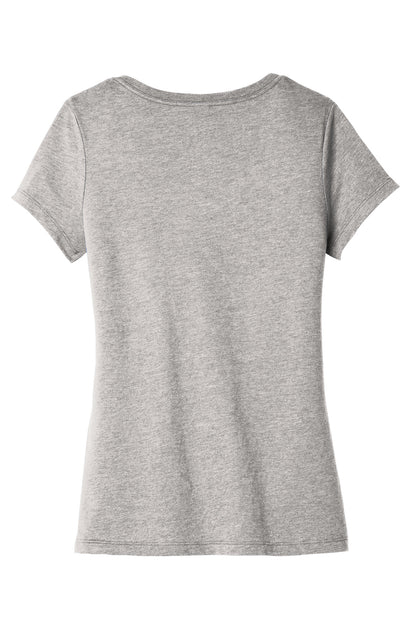 Custom Embroidered District T-Shirts  in Light Heather Grey
