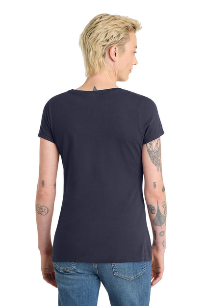 Custom Embroidered District T-Shirts  in New Navy