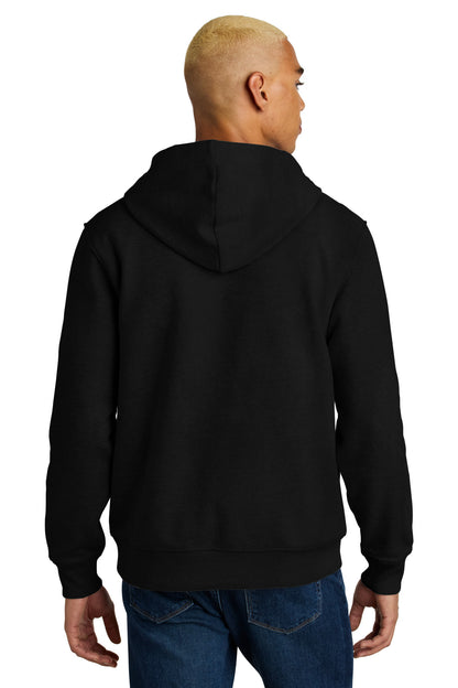 Custom Embroidered District Sweatshirts in Black
