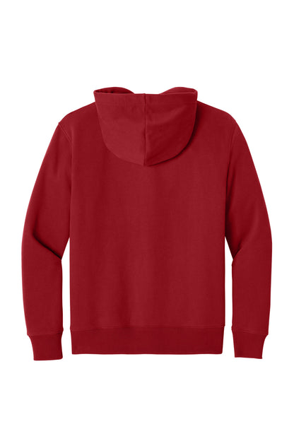 Custom Embroidered District Sweatshirts in Classic Red