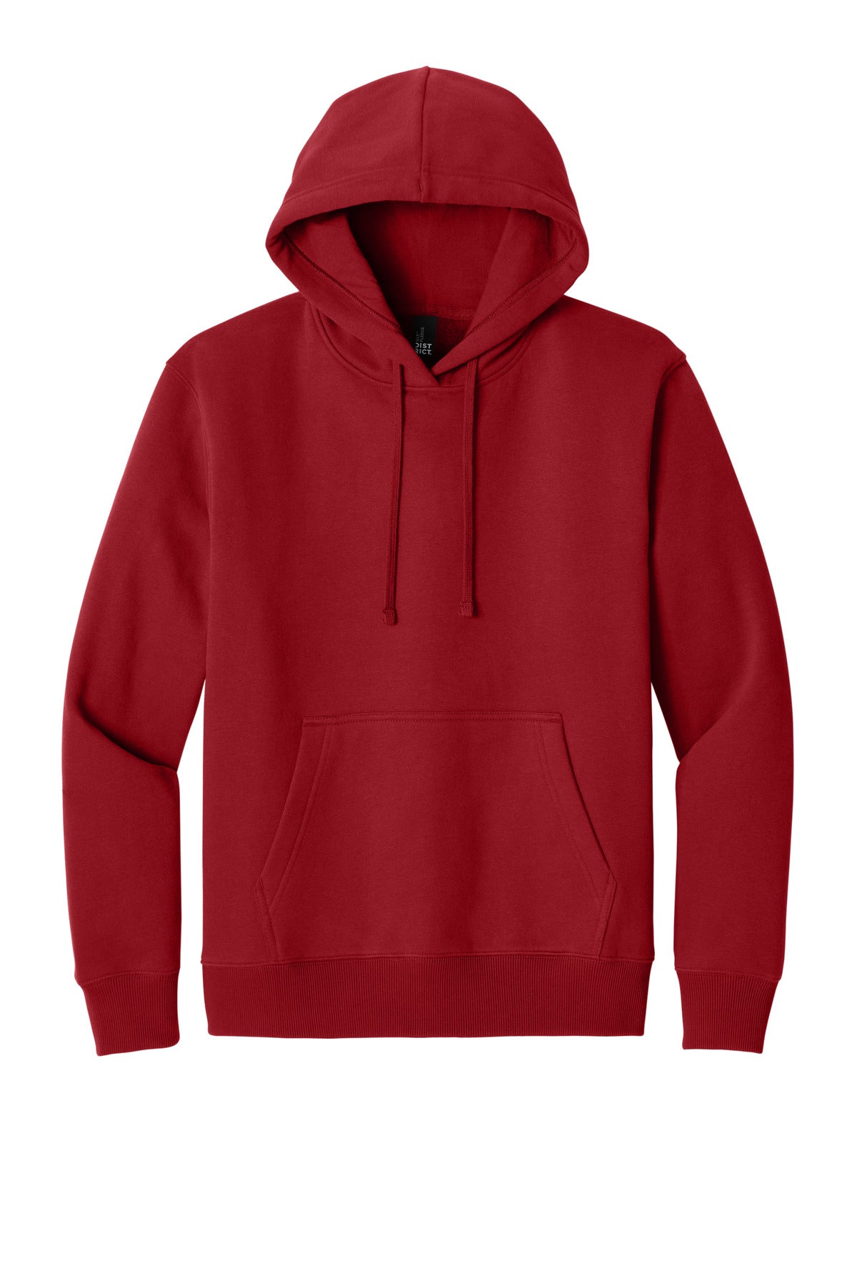 Custom Embroidered District Sweatshirts in Classic Red