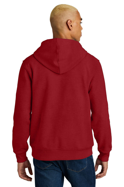 Custom Embroidered District Sweatshirts/Fleece in Classic Red