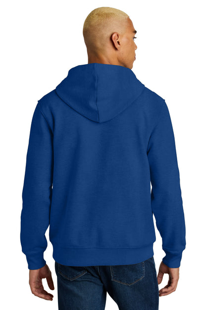 Custom Embroidered District Sweatshirts in Deep Royal