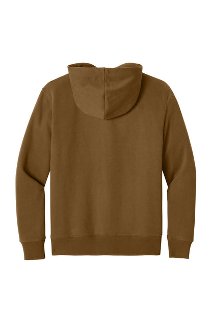 Custom Embroidered District Sweatshirts in Duck Brown