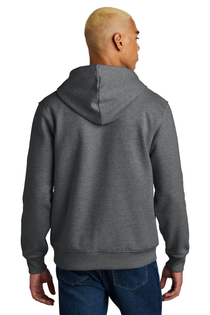 Custom Embroidered District Sweatshirts in Heathered Charcoal