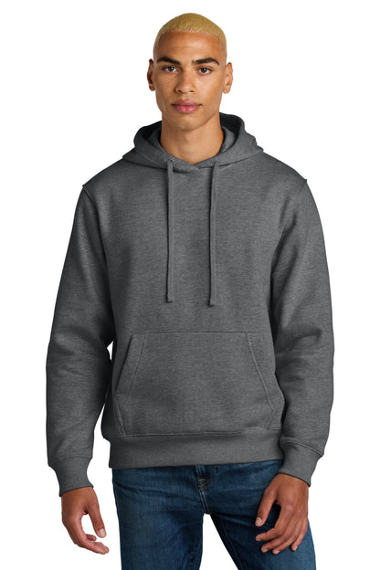 Custom Embroidered District Sweatshirts in Heathered Charcoal