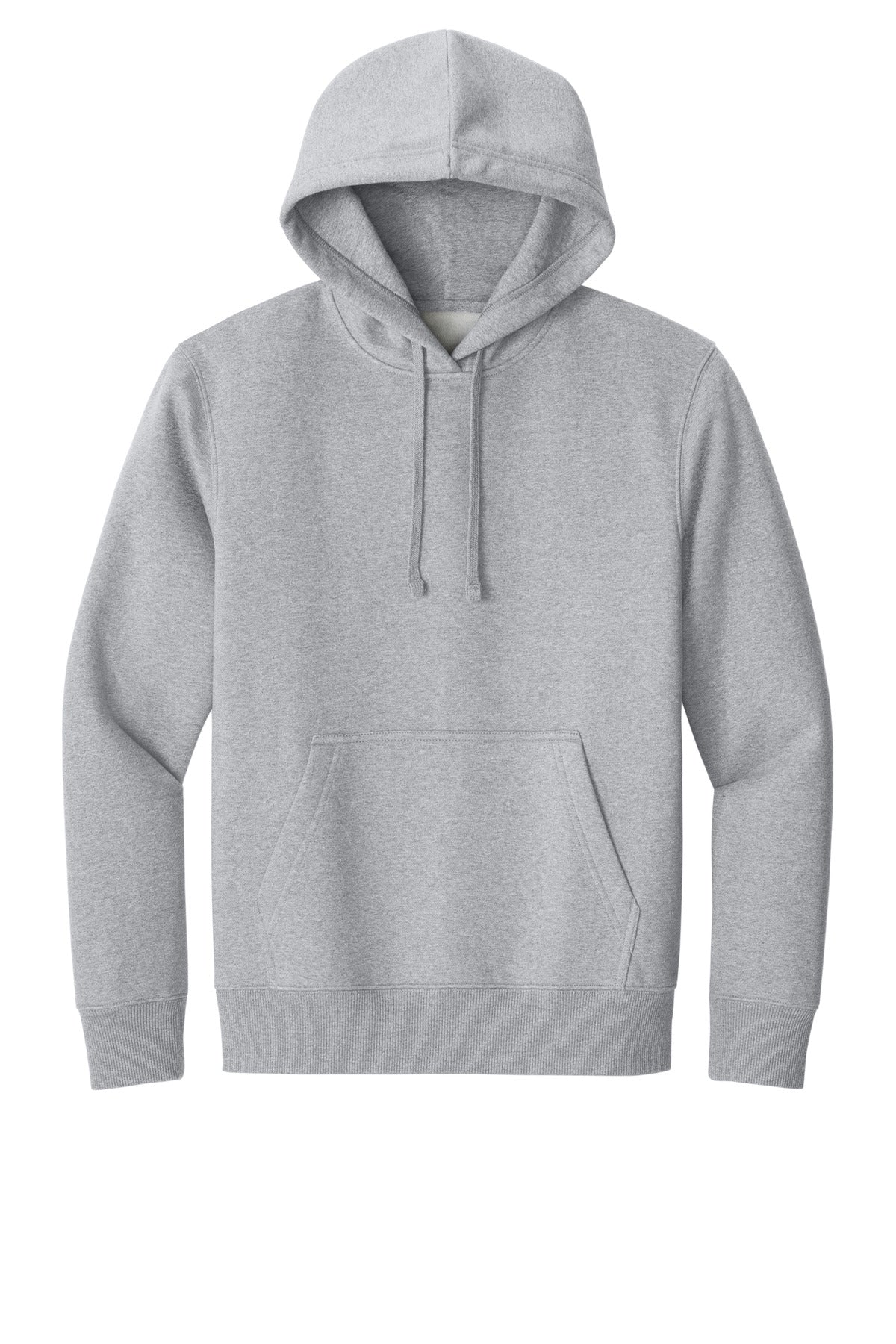 Custom Embroidered District Sweatshirts in Light Heather Grey