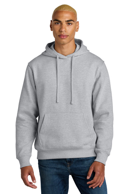 Custom Embroidered District Sweatshirts/Fleece in Light Heather Grey
