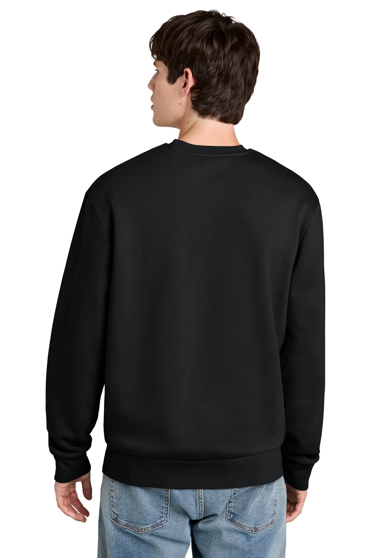 Custom Embroidered District Sweatshirts in Black