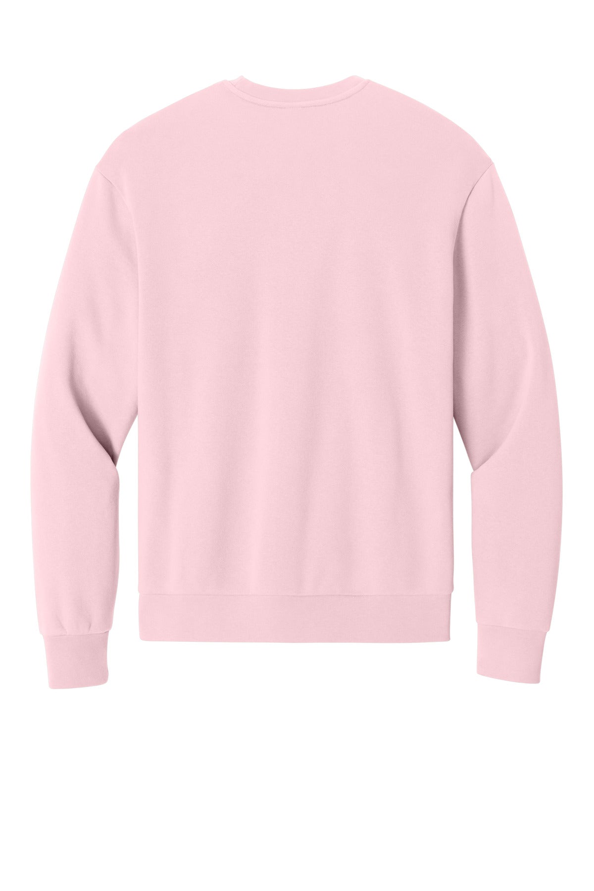 Custom Embroidered District Sweatshirts in Carnation Pink
