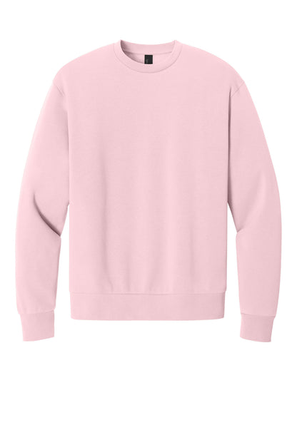 Custom Embroidered District Sweatshirts in Carnation Pink