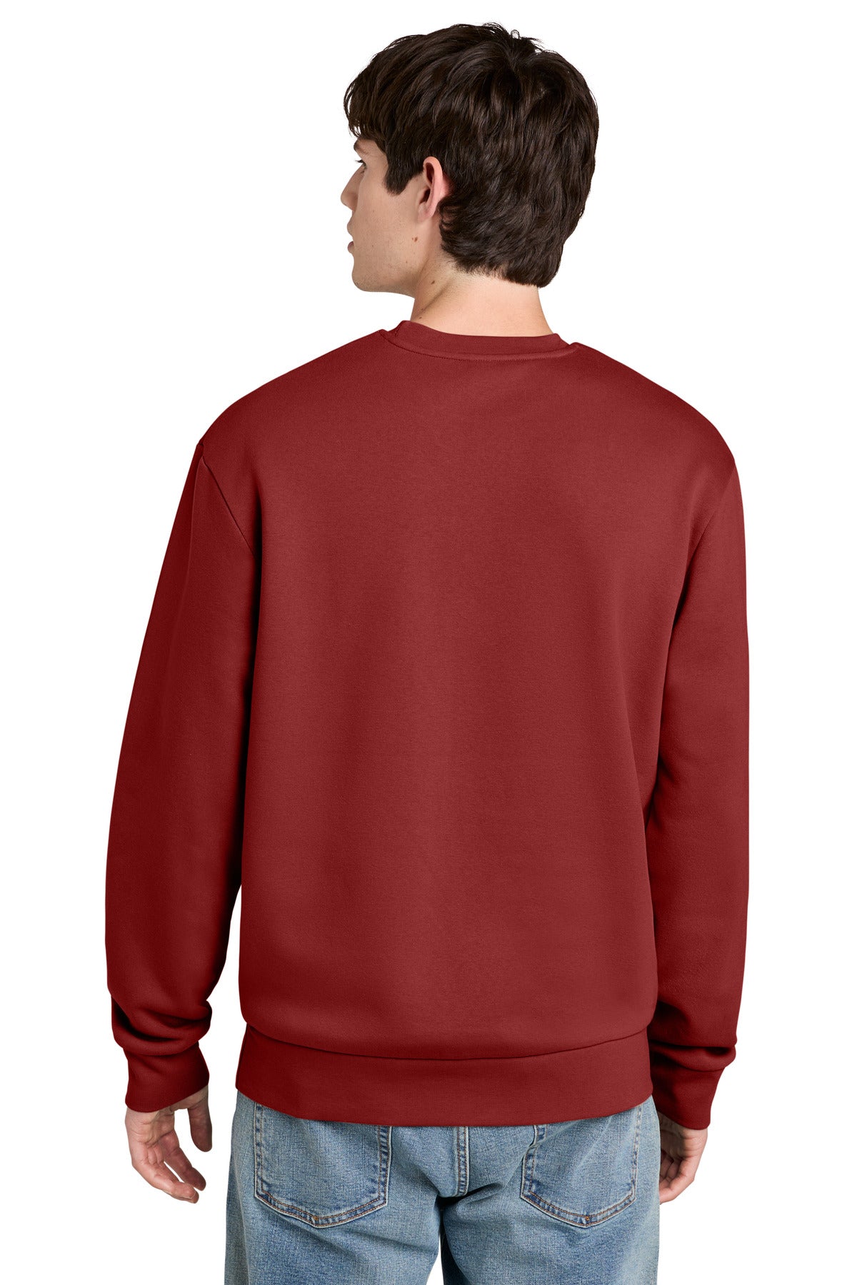 Custom Embroidered District Sweatshirts in Cherrywood