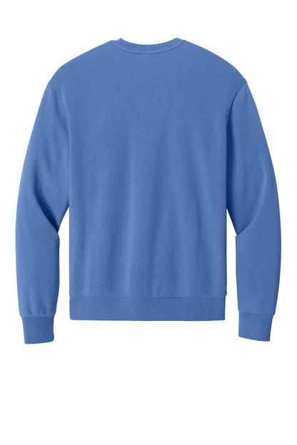 Custom Embroidered District Sweatshirts in Cornflower Blue