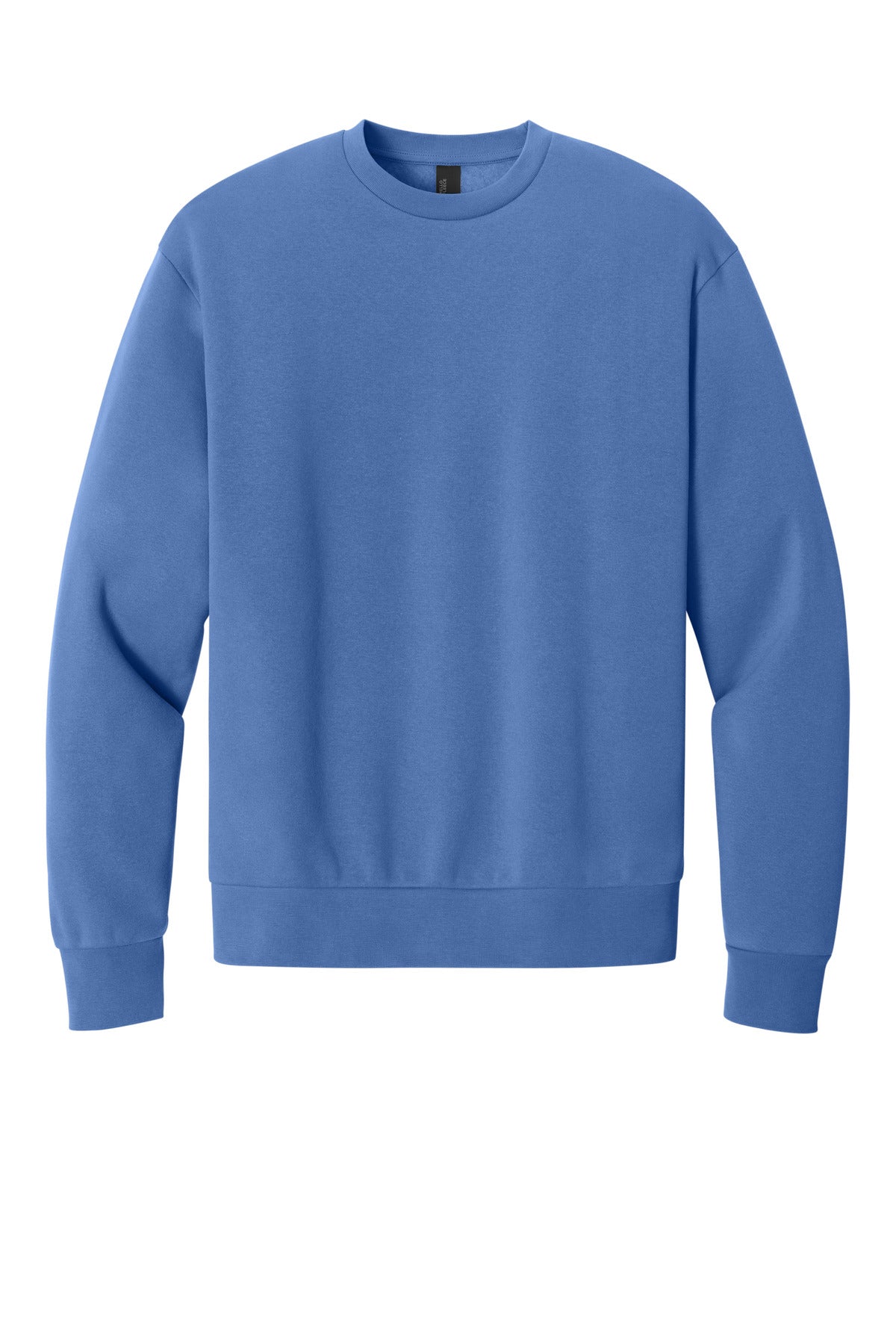 Custom Embroidered District Sweatshirts in Cornflower Blue