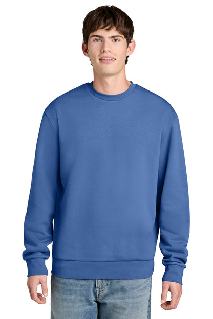 Custom Embroidered District Sweatshirts in Cornflower Blue