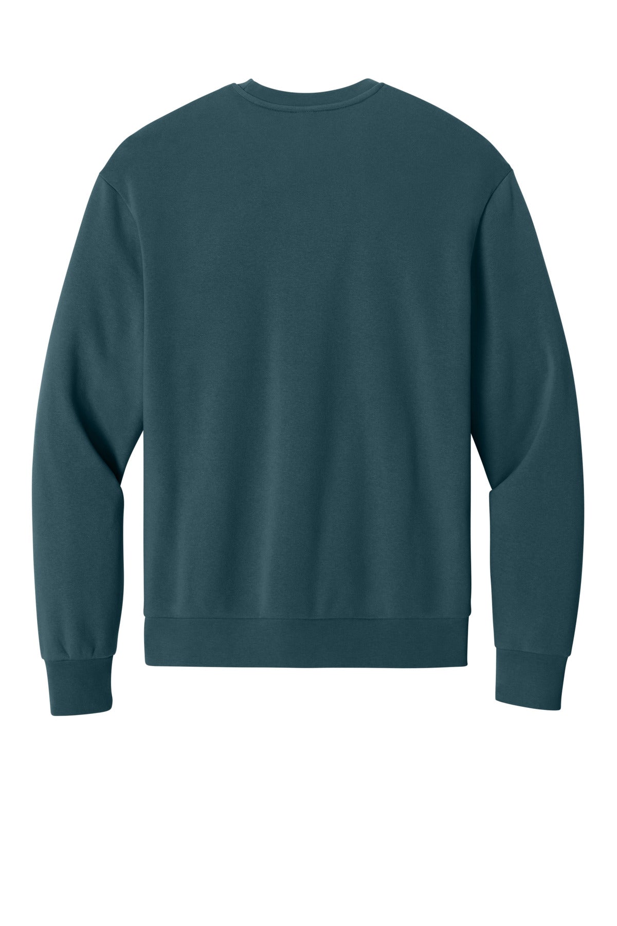 Custom Embroidered District Sweatshirts in Deep Cyan