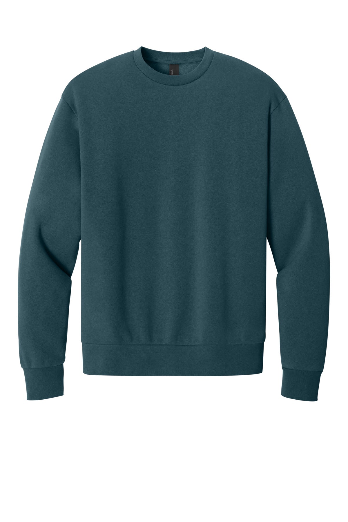 Custom Embroidered District Sweatshirts in Deep Cyan