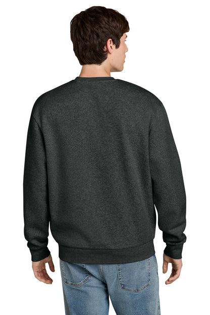 Custom Embroidered District Sweatshirts in Heathered Charcoal