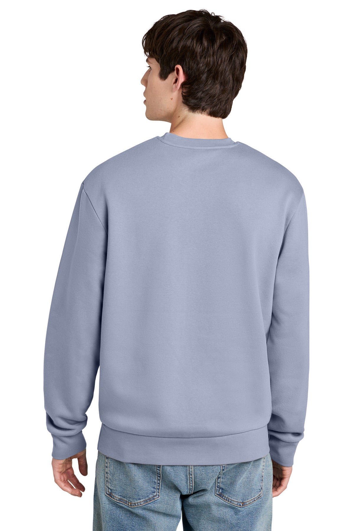 Custom Embroidered District Sweatshirts in Icelandic Purple
