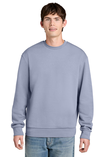 Custom Embroidered District Sweatshirts in Icelandic Purple