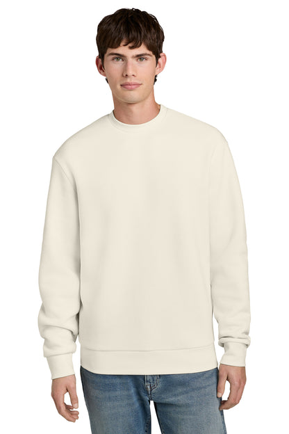 Custom Embroidered District Sweatshirts in Ivory