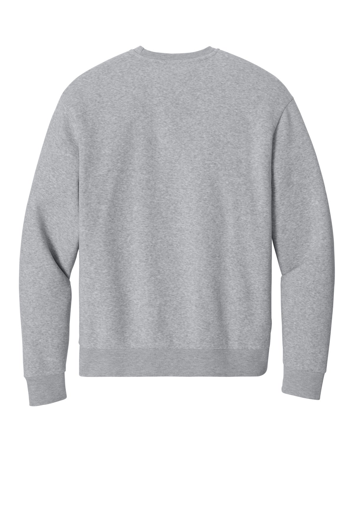 Custom Embroidered District Sweatshirts in Light Heather Grey