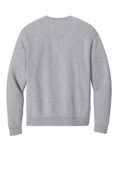 Custom Embroidered District Sweatshirts in Light Heather Grey
