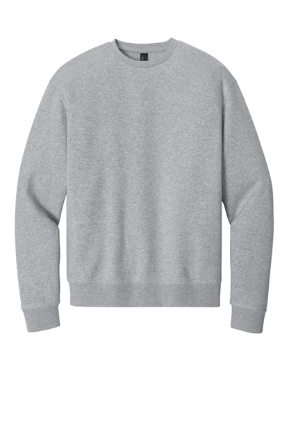 Custom Embroidered District Sweatshirts in Light Heather Grey