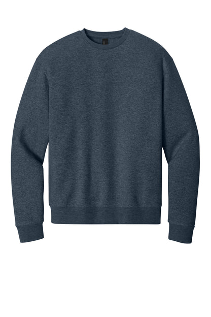 Custom Embroidered District Sweatshirts in Navy Heather