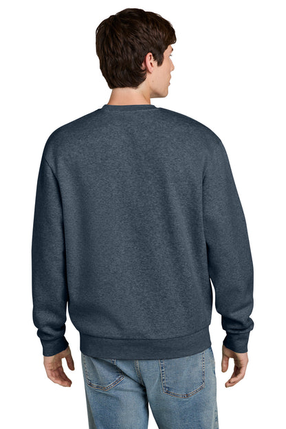 Custom Embroidered District Sweatshirts in Navy Heather