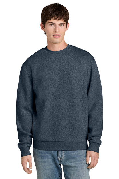 Custom Embroidered District Sweatshirts in Navy Heather