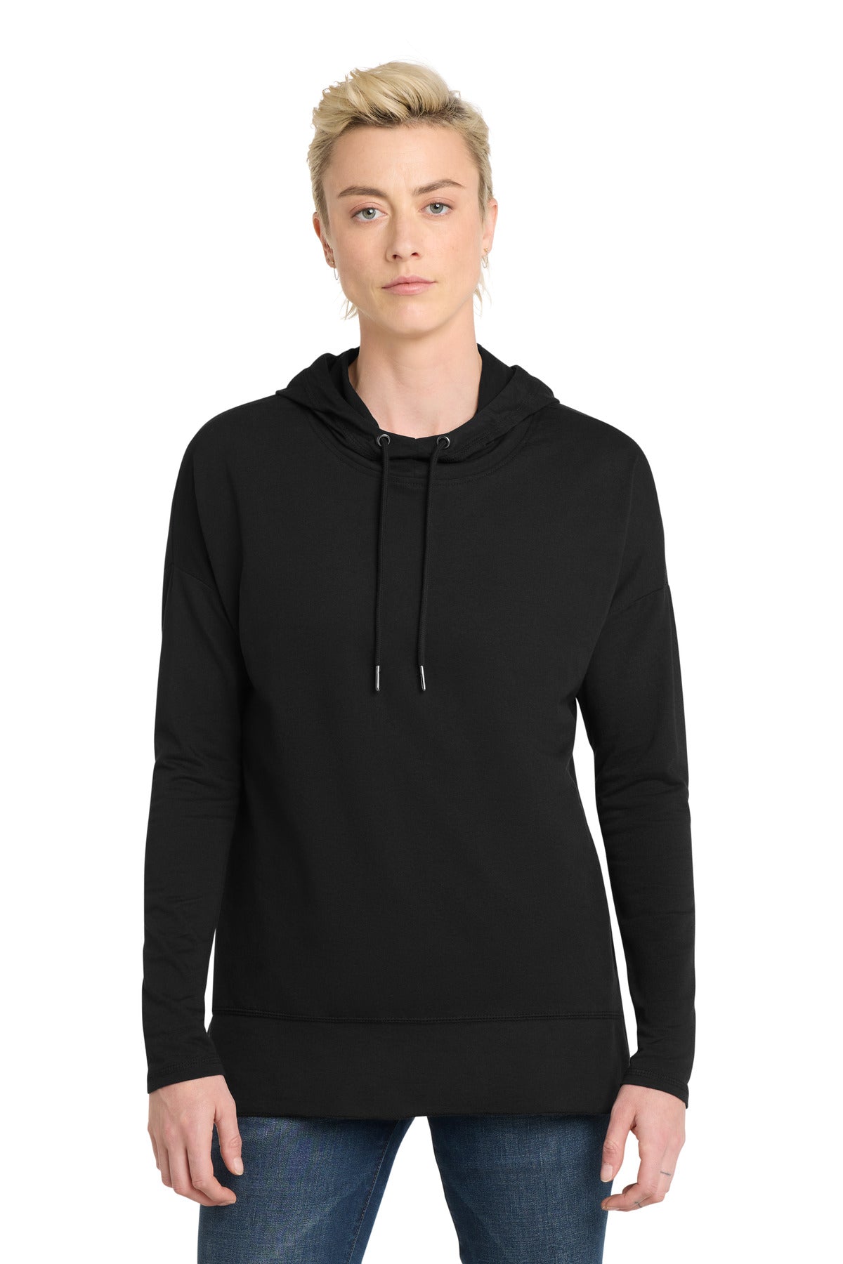 Custom Embroidered District Sweatshirts/Fleece in Black