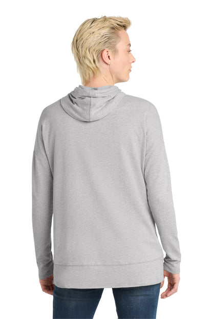 Custom Embroidered District Sweatshirts/Fleece in Light Heather Grey