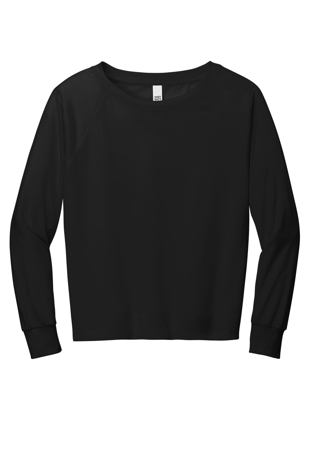 Custom Embroidered District Sweatshirts/Fleece in Black